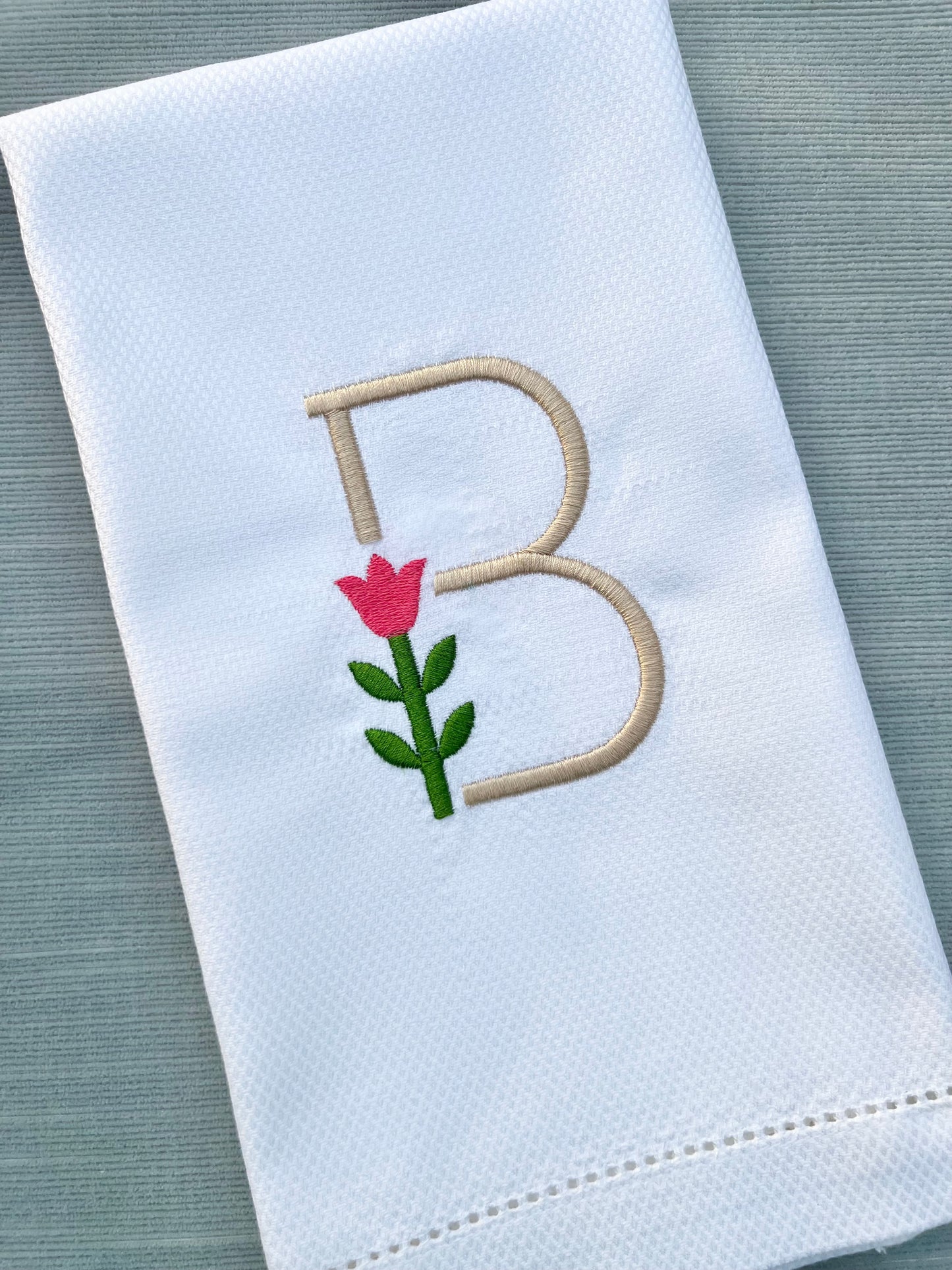 Floral Embroidered Hand Towel