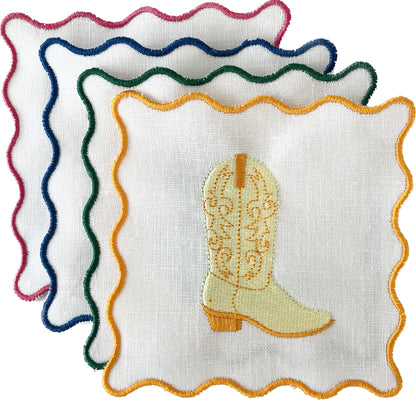 Cowboy Boot Cocktail Napkins