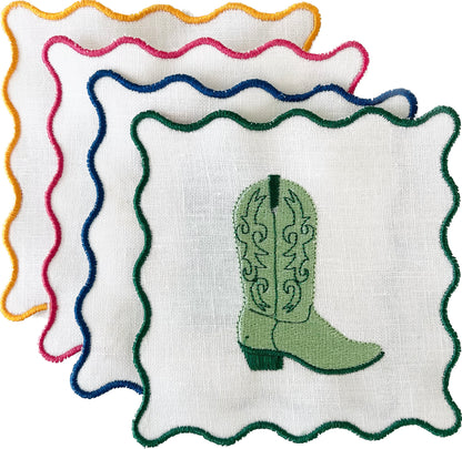 Cowboy Boot Cocktail Napkins