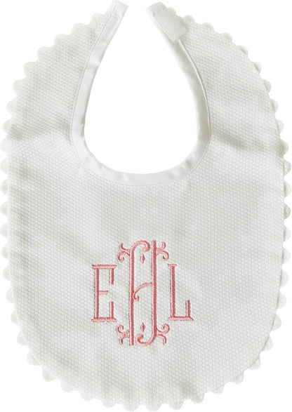 Scalloped Baby Bib